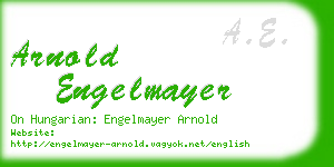 arnold engelmayer business card